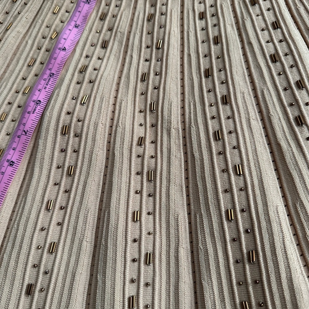 Sandro Beige A-Line Skirt - Picture 2 of 5